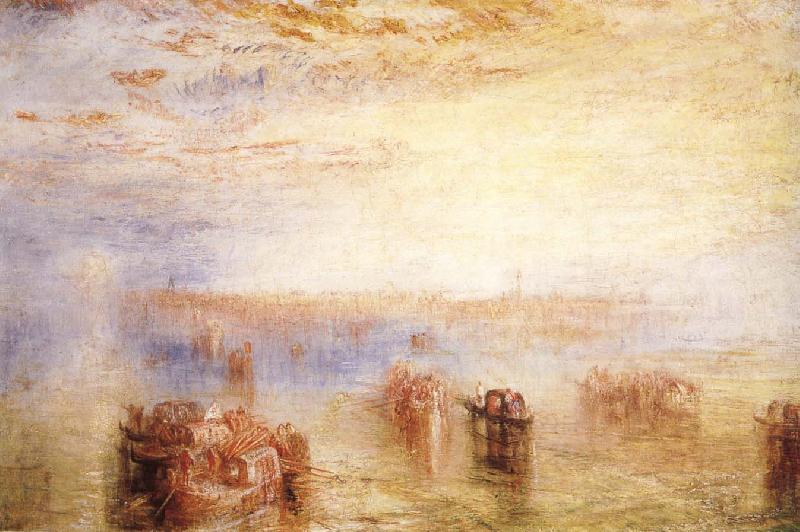 J.M.W. Turner Arriving in Venice oil painting image
